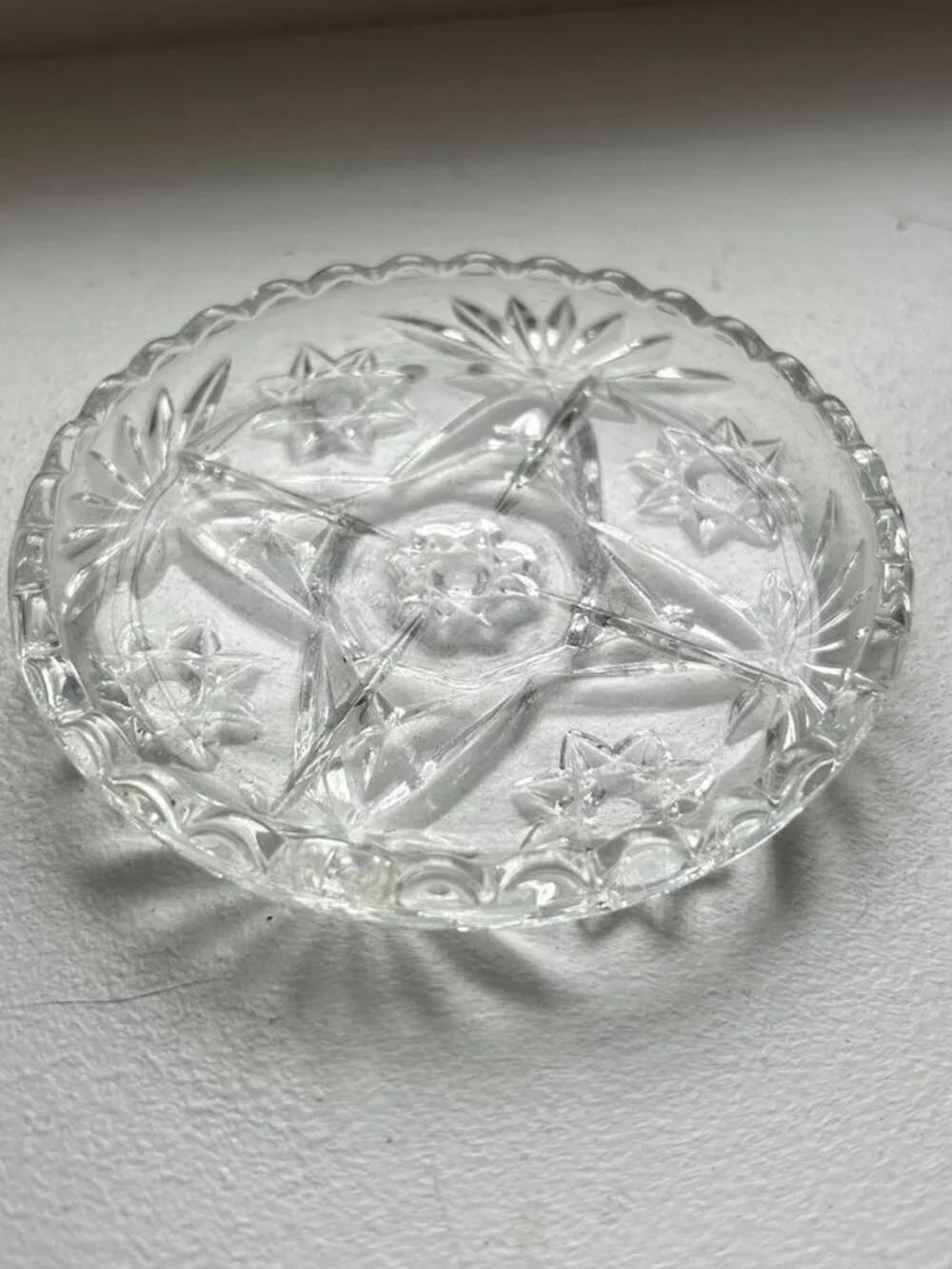 Anchor Hocking Early American Prescut Glass Coaster